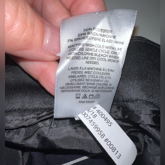 Express Navy Plaid Pants Size 10 Long - Picture 2 of 13